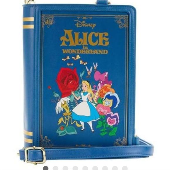 Loungefly Alice in Wonderland Classic Book Convertible Crossbody Bag - Picture 2 of 6